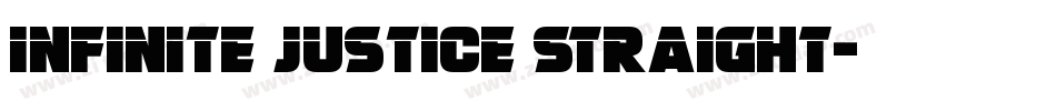 Infinite Justice Straight字体转换